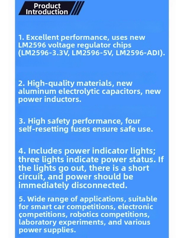 Stable DC Power Supply Module Adjustable Output for Sensor and for mcu Projects