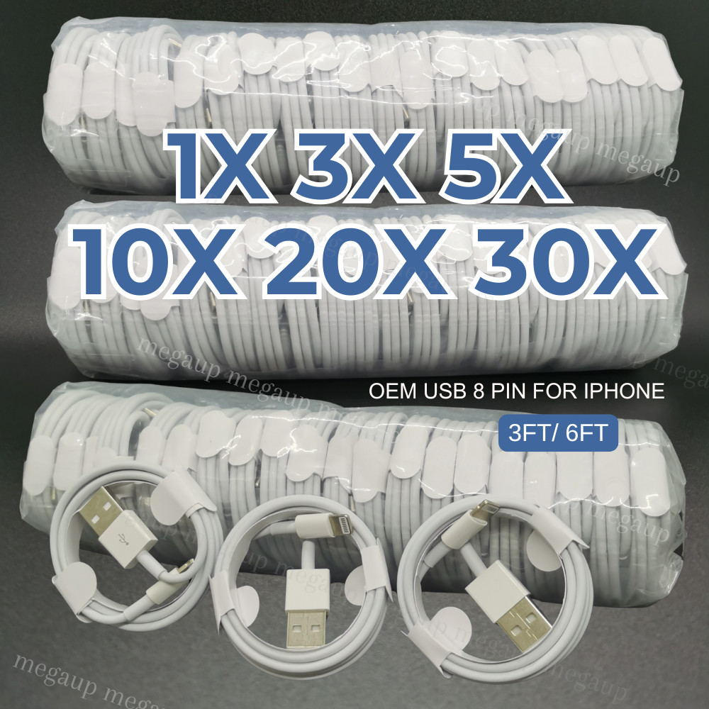 6FT/3Ft USB Fast Charger Charging Cable For iPhone 14 13 12 11 8 7 6 SE Cord LOT