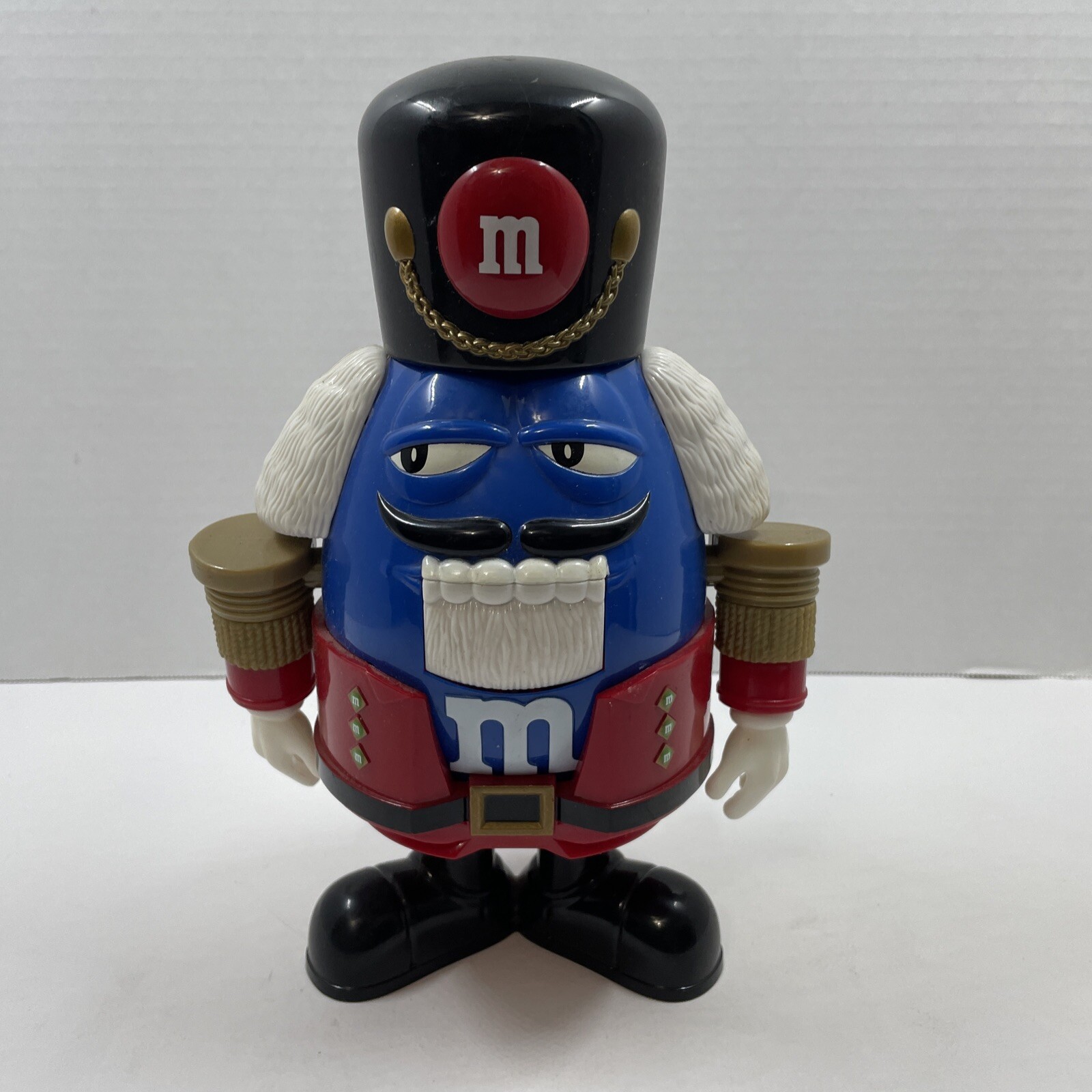 M&M Christmas Nutckracker Candy Dispenser Blue M&M