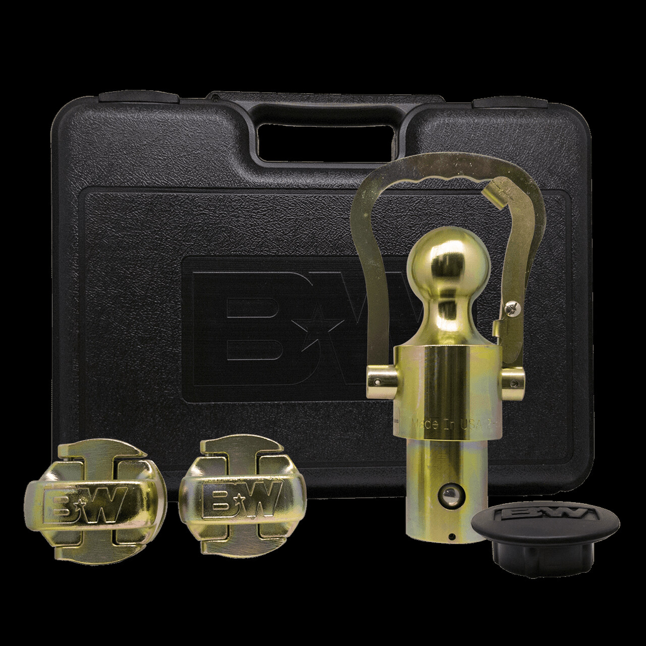 B&W Gooseneck Trailer Hitch Ball & Safety Chain Kit fits GM Ford Nissan