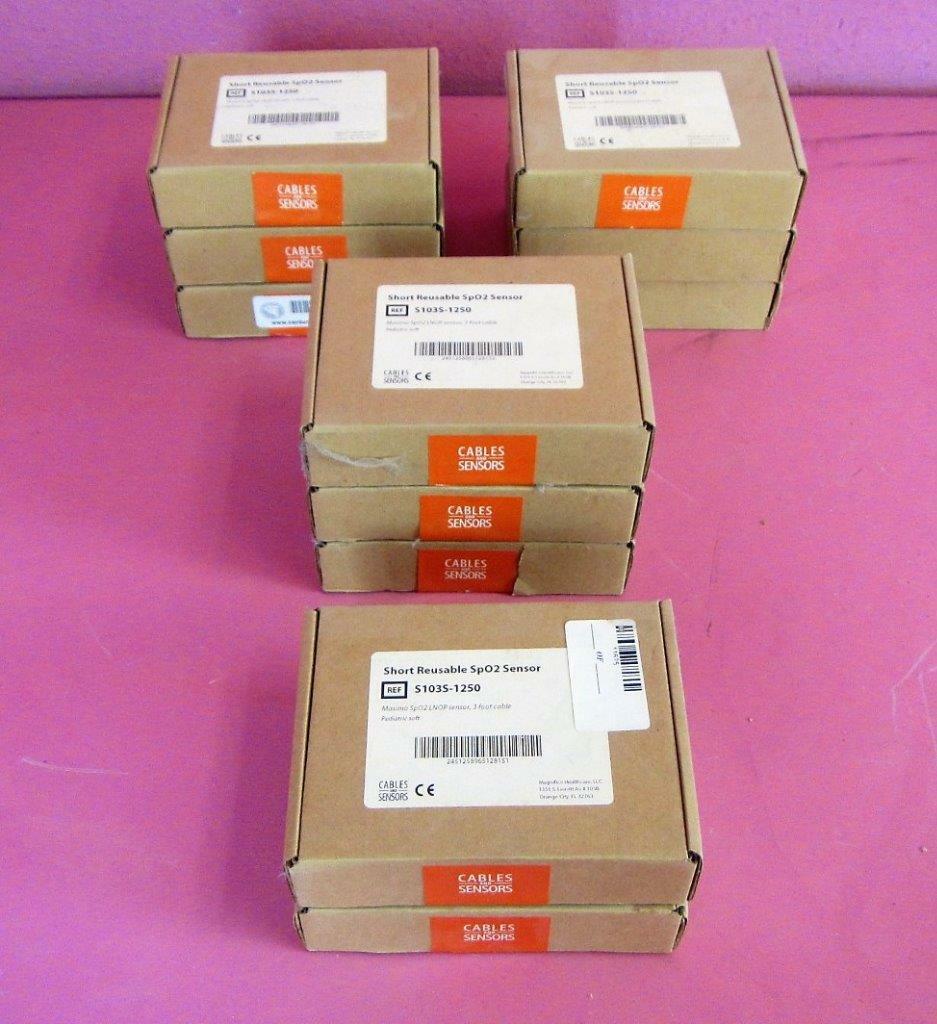 Masimo Short Reusable Sp02 LNOP Cable & Sensor S103S-1250 3 Ft Cable Pediatric