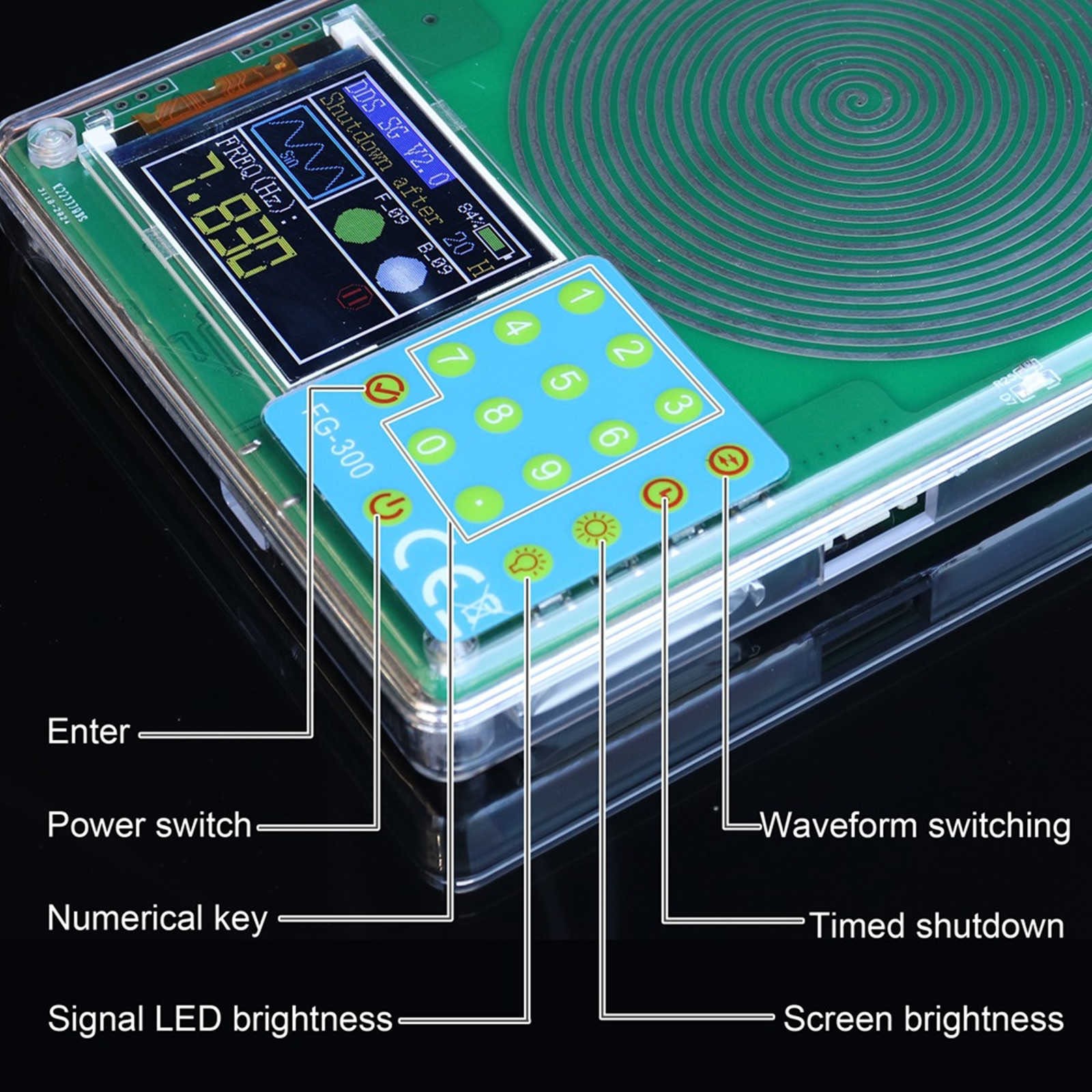 7.83Hz Frequency Generator with Programmable Modulation and Waveform Selection