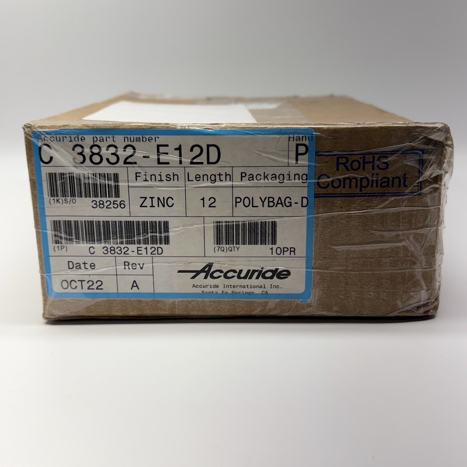 Case Of 10 Pairs ACCURIDE C 3832-E12D Drawer Slide