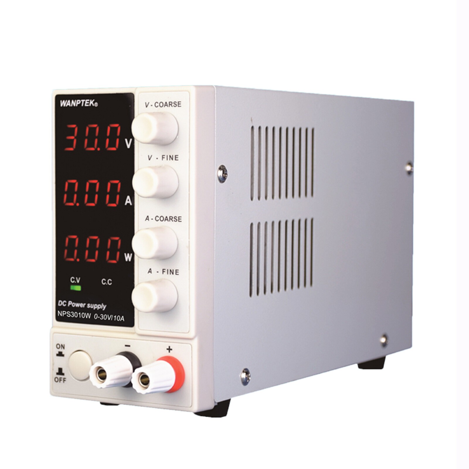 30V 10A Adjustable Lab DC Power Supply Variable Regulated Benchtop Power Source