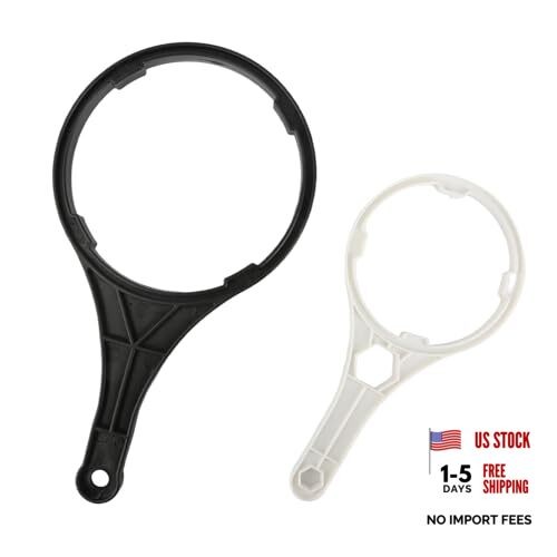 2-Piece Water Filter Wrench, Reinforced Polymer Spanner for Whole House