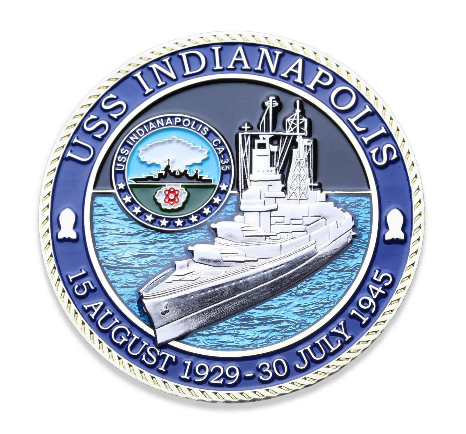 USS Indianapolis CA-35 Memorial Challenge Coin