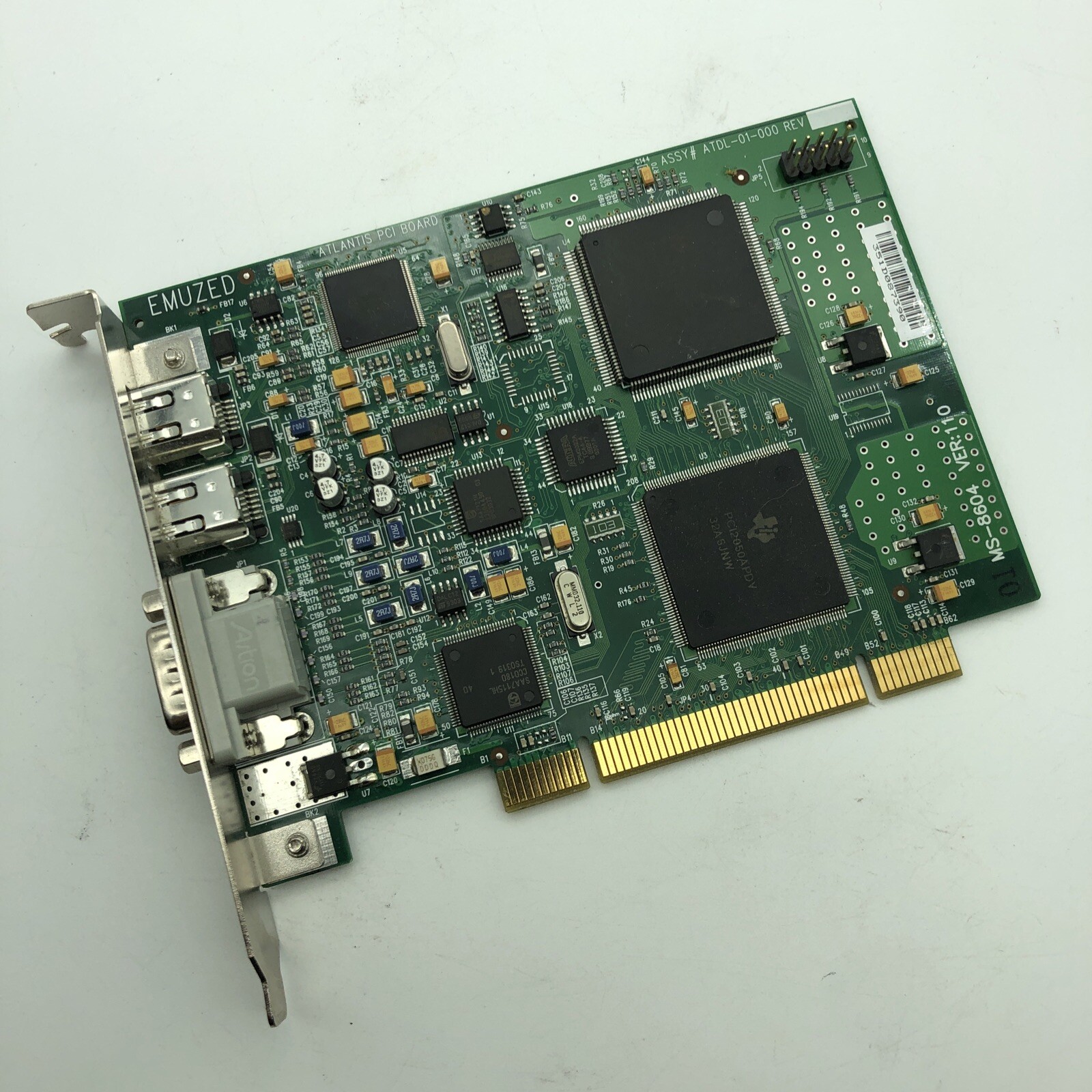 DELL Emuzed MS-8604 Atlantis Video Capture Card 2X092 PCI Movie Studio Plus 1394