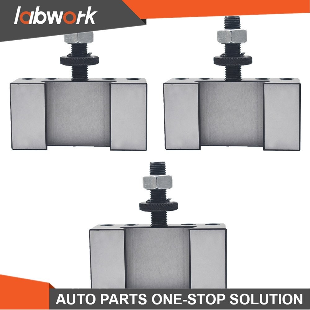 Labwork 3PC AXA #1 250-101 Quick Change Tool Post Turning Facing Holder For CNC