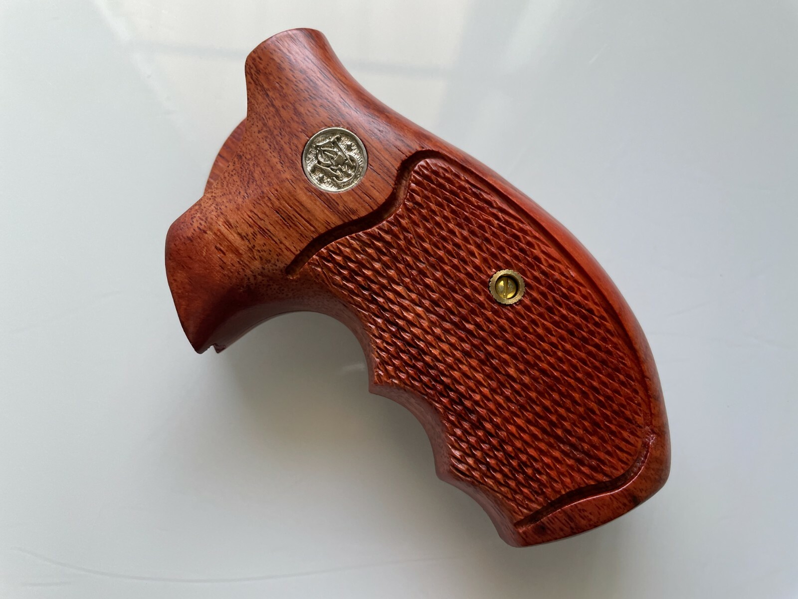 New Grips For S&W, K/L Round Butt Revolver Grips Hard wood-Closed back