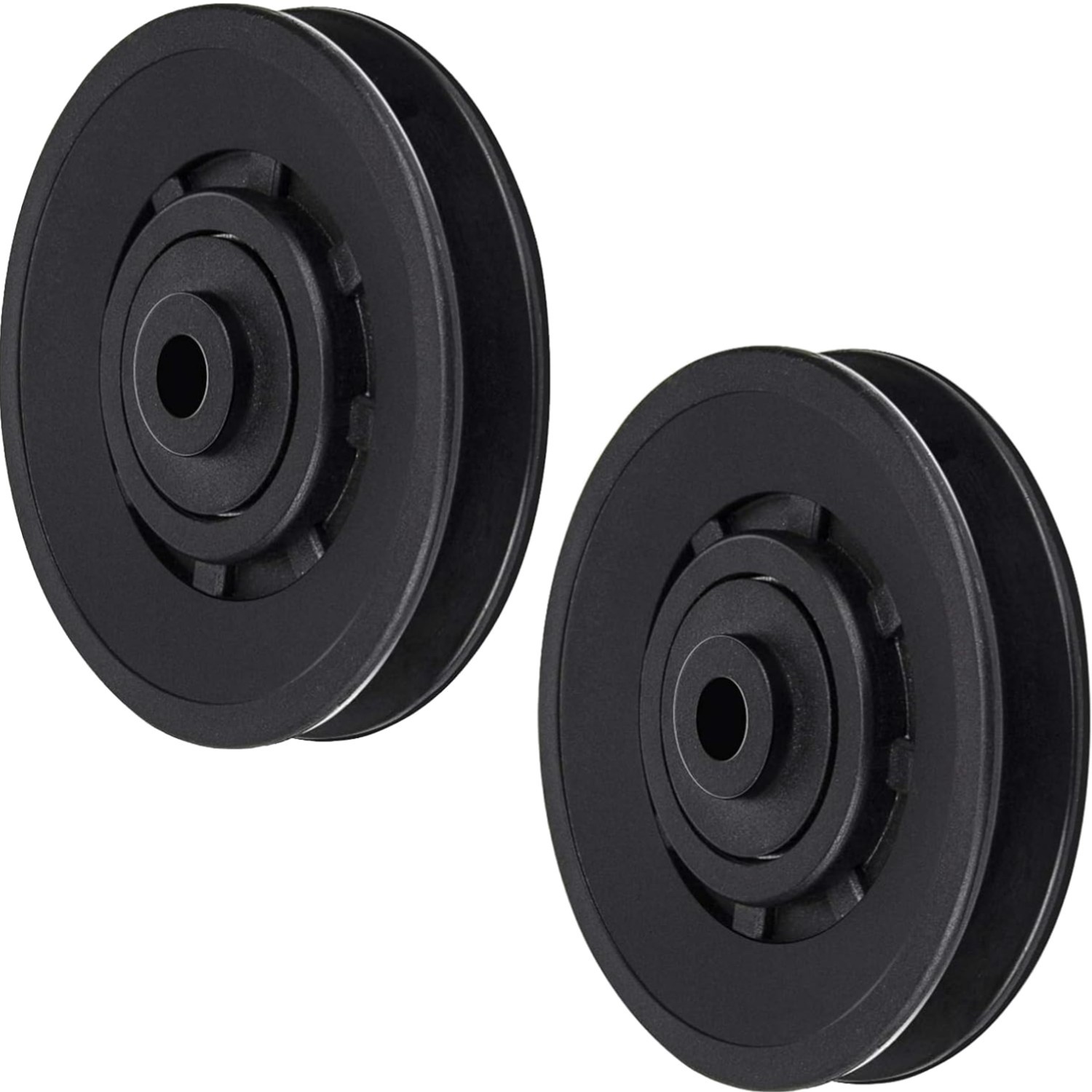 90mm Pulley Wheel Nylon Bearing Grooved Edge Wearproof