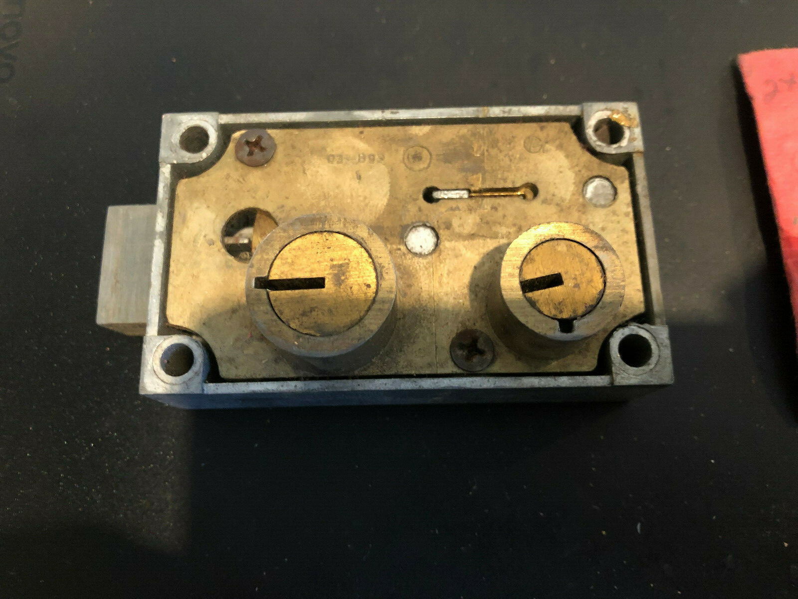 Diebold Safety Deposit Lock w/ 2 Customer Keys