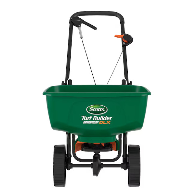 Scotts Turf Builder EdgeGuard DLX Spreader 46lb Fertilizer Seed Salt Ice