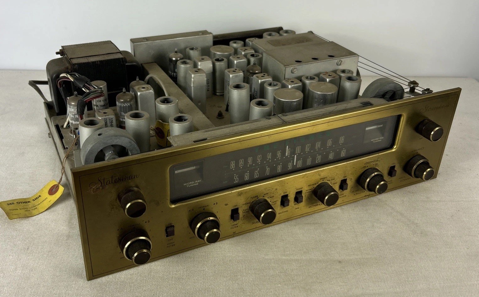 Fisher Tube Tuner / Preamp 202-T Statesman Stereo Rare - Parts or Repair