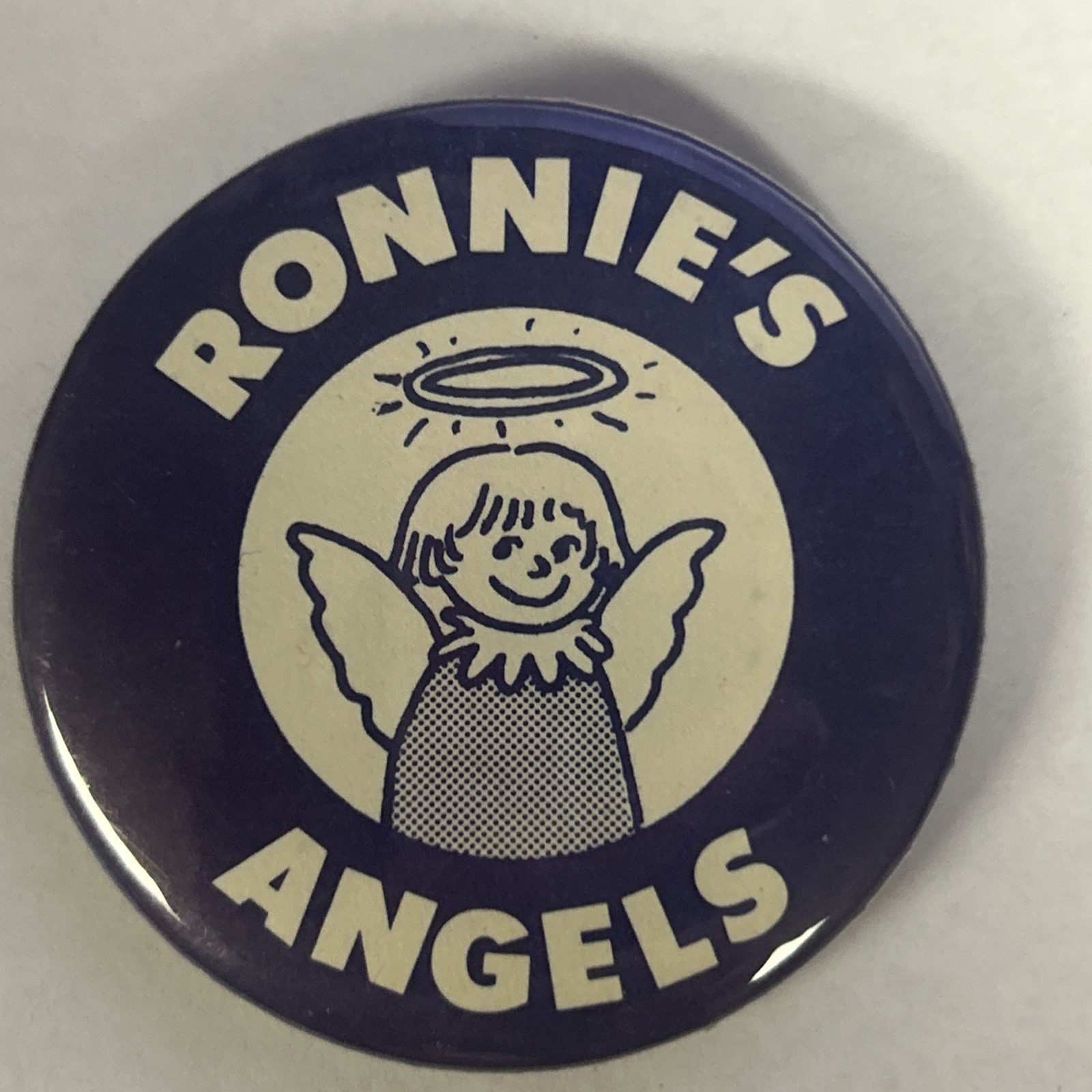 Ronnie’s Angel’s different 2 1/4” pinback button pin