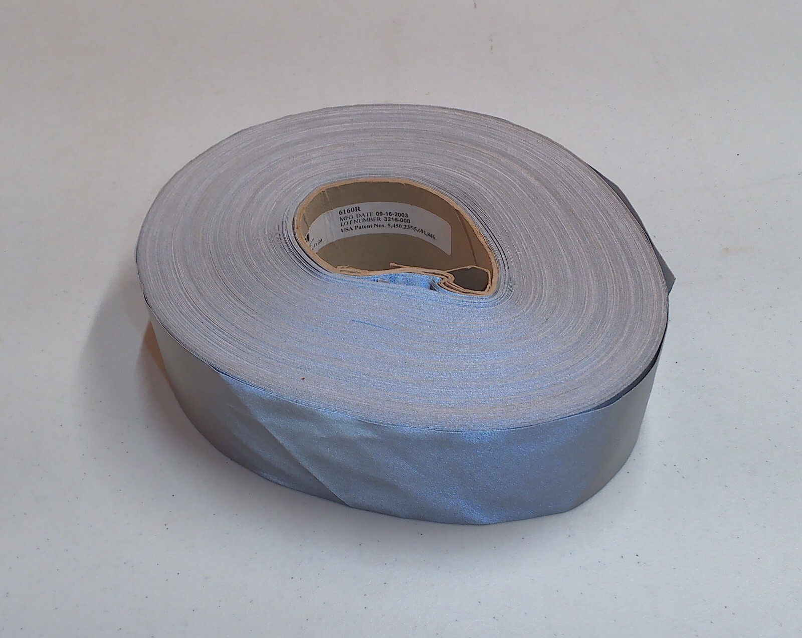 Huge Roll of 3M 6160R High Gloss REFLECTIVE 2" TAPE MATERIAL FABRIC Sew On Trim