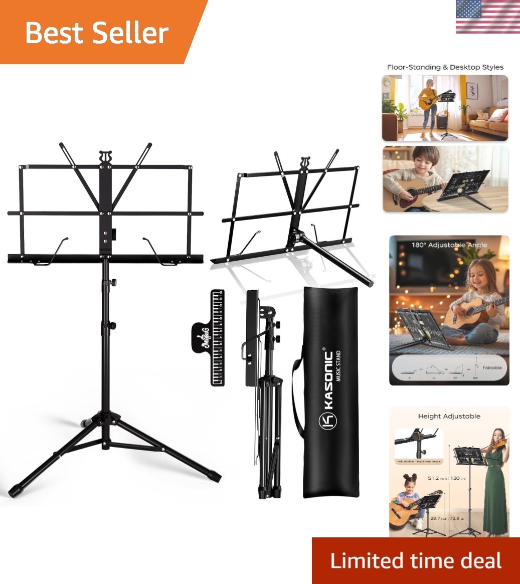 Multi-Functional Music Stand: Lightweight, Adjustable & Ideal for Every Musician