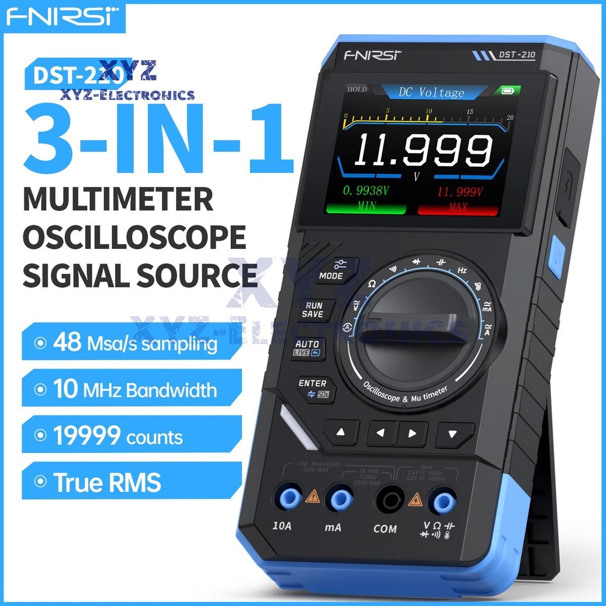 FNIRSI 2C23T DST-210 Digital Oscilloscope Multimeter Function Signal Generator