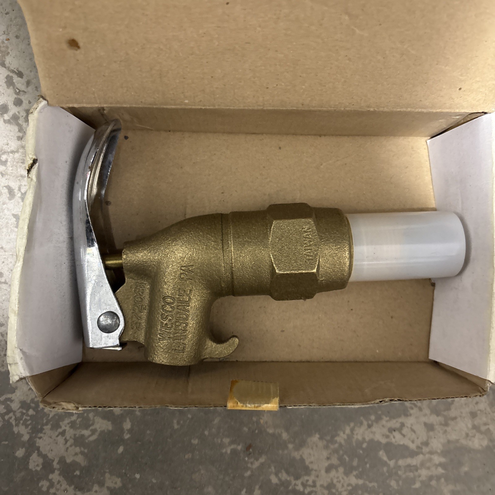 NIB Wesco Industrial Products 3/4"" Rigid Brass Drum Faucet 272081