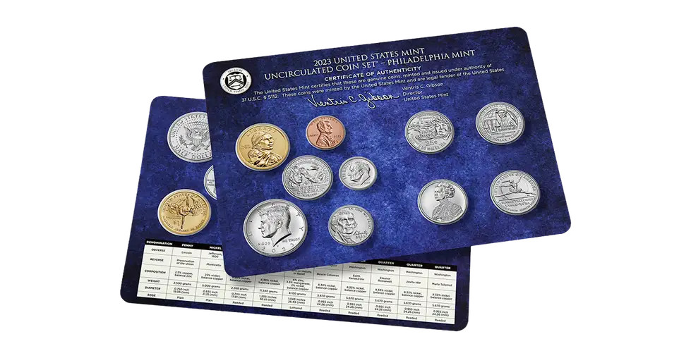 2023 Uncirculated United States Mint Set P&D Coins