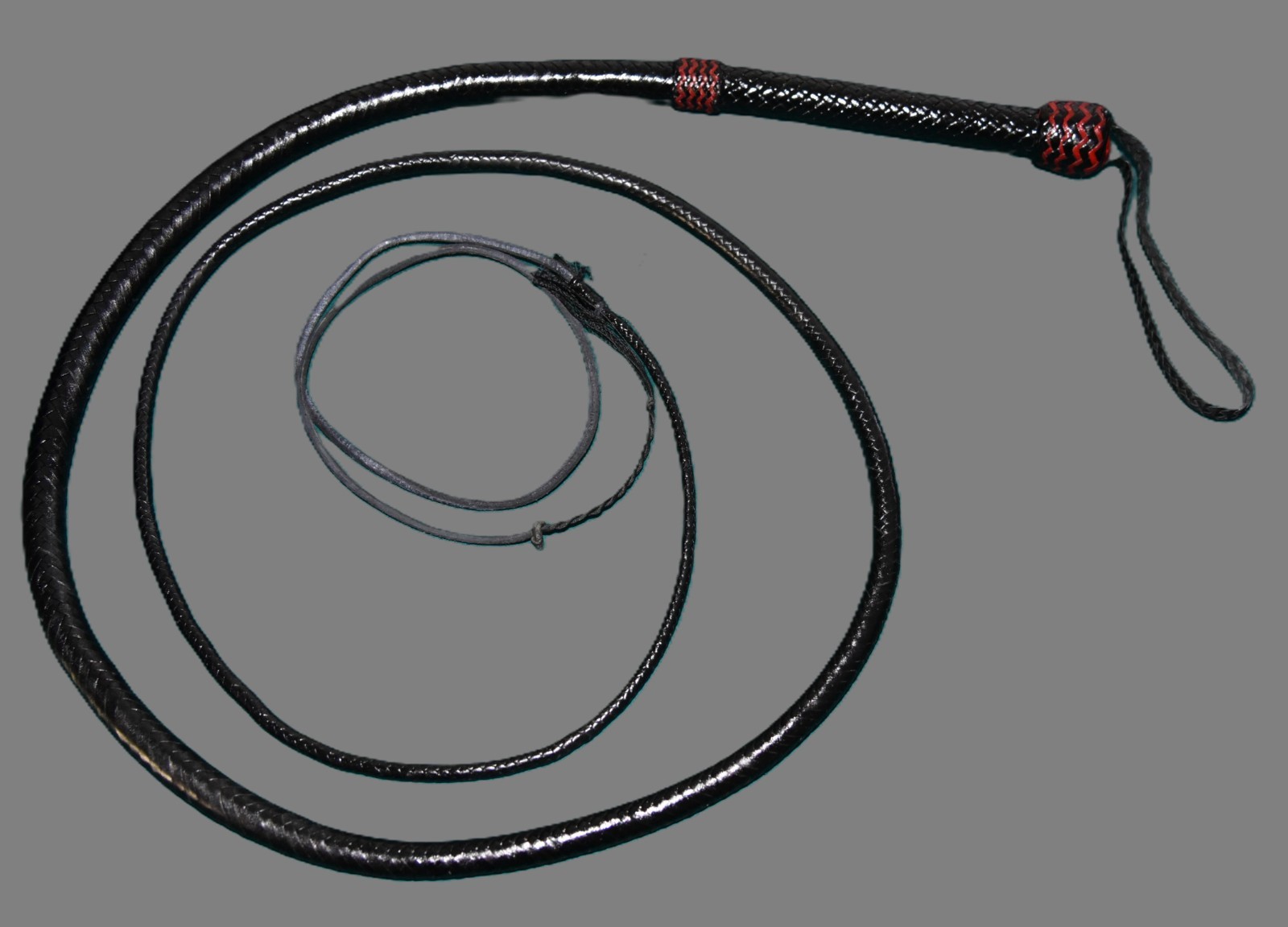 Kangaroo hide bull whip