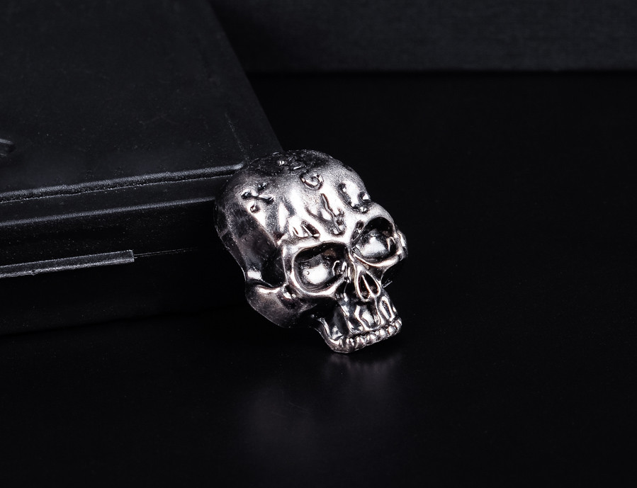 32X26MM 10pcs Antique Silver Floral Skull Head Rivetback Conchos STUD RIVET TACK