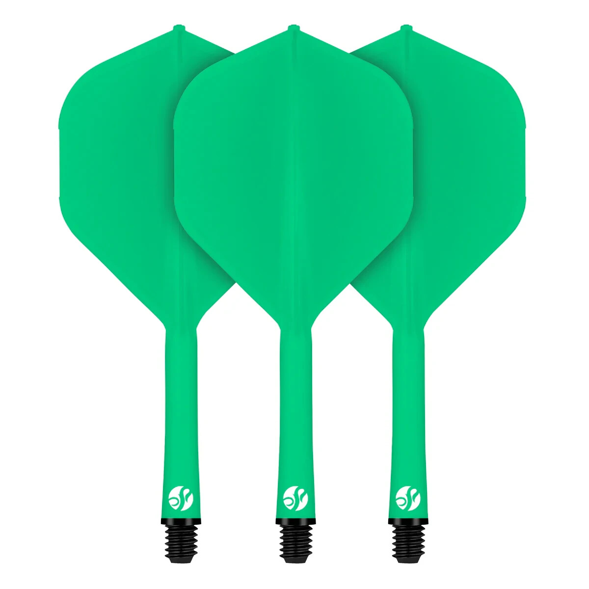 GREEN SHORT SHOT FLIGHT DECK 1 PIECE SHAFT & FLIGHT SYTEM