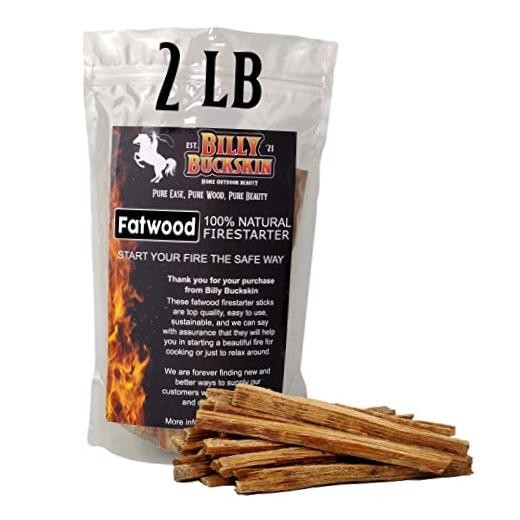 2lb Fatwood Fire Starter Sticks | 100% Natural Fire Starters for 2 pounds Bag