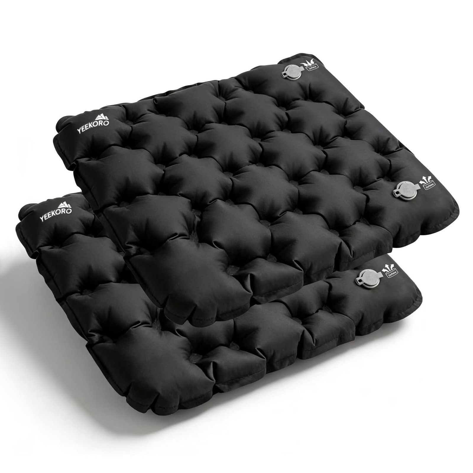 YEEKORO Inflatable Seat Cushion, Lightweight Camping Air Sitting Pad with Rep...