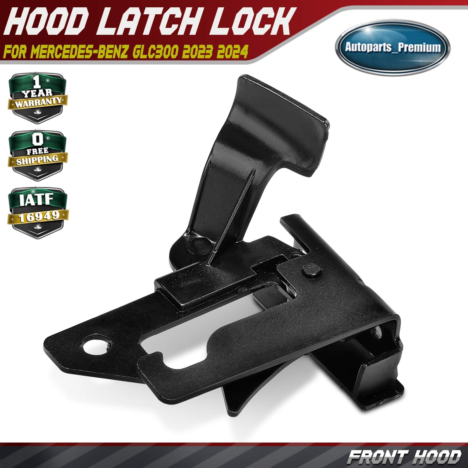 Front Hood Latch Lock Safety Catch for Mercedes-Benz GLC300 2023 2024 2548809802