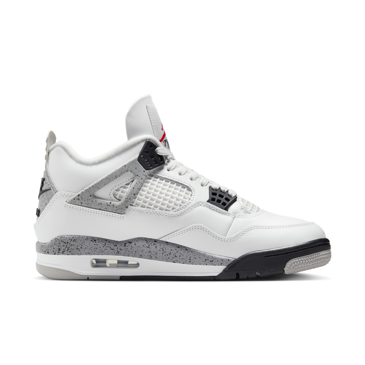 Nike Air Jordan 4 Retro Shoes "White Cement" Fire Red FV5029-100 Men's & GS NEW