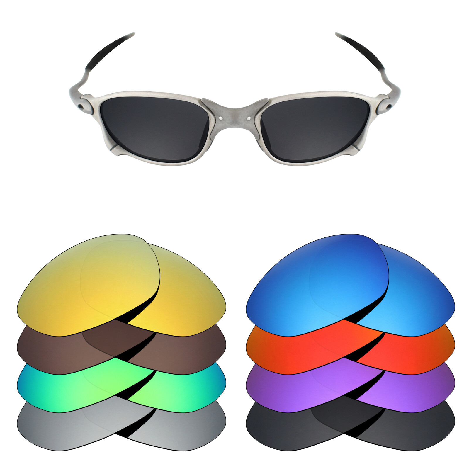 hdhut Anti-Scratch Polarized Replacement Lenses for-Oakley X Metal XX Sunglasses
