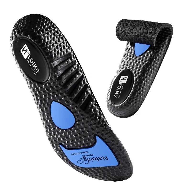 Men Sports Insoles Orthopedic Shock Absorbing Breathable Running Shoes Cushion