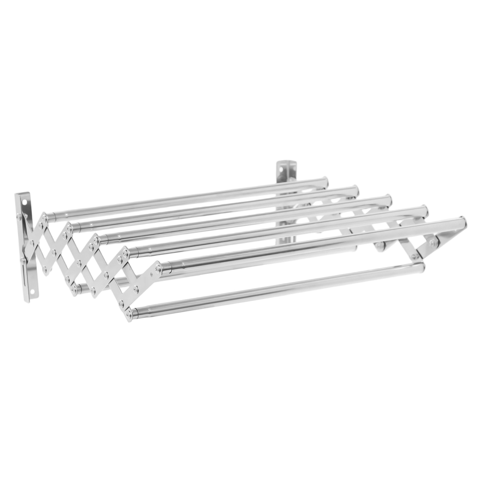 Wall Mounted Clothes Drying Rack Stainless Steel Retractable Laundry Drying Rack