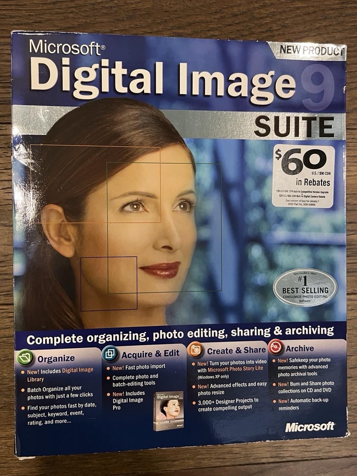 Microsoft Digital Image Suite 9: Windows OS, Excellent, w/ CD Set!