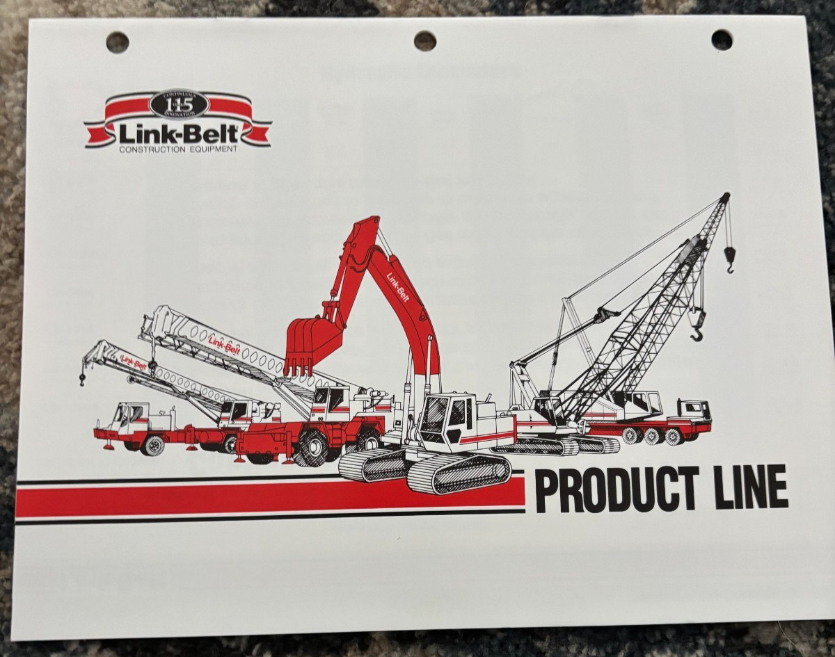 Link Belt Excavators Crane Buyers Guide Brochure AMIL25