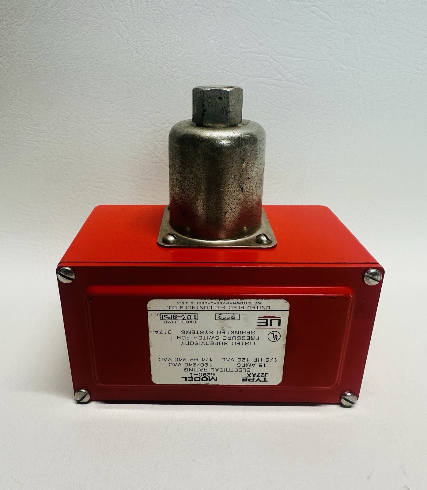 NEW United Electric J27AX 6290-1 Pressure Switch