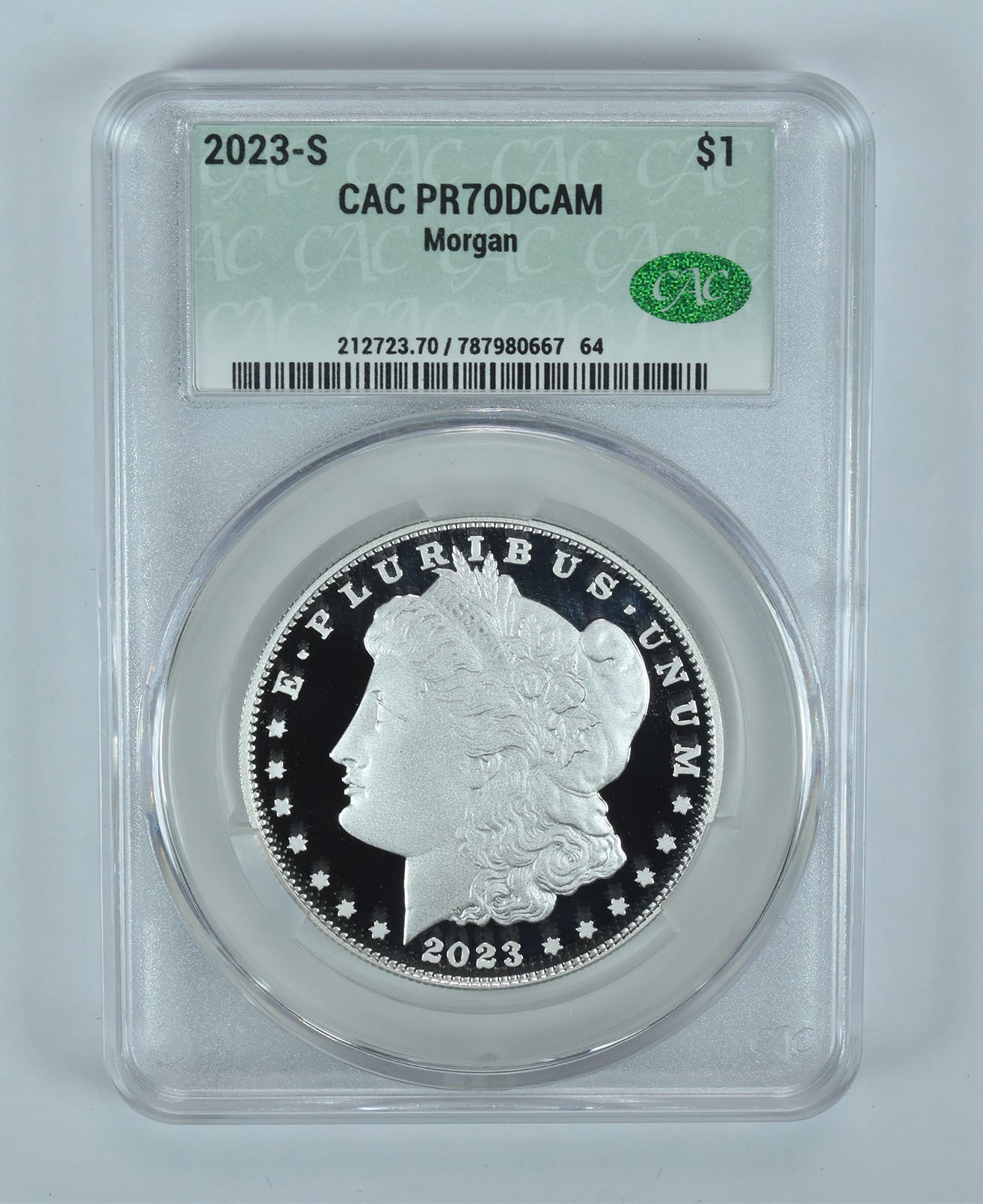 2023-S Morgan Silver Dollar PR70 DCAM CAC CACg