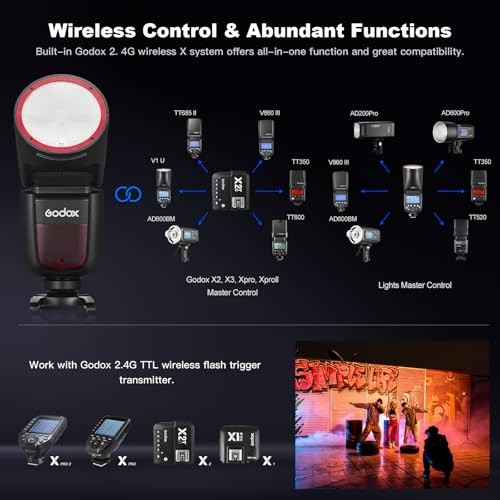 Godox V1N Speedlight for Nikon TTL HSS LED Modeling