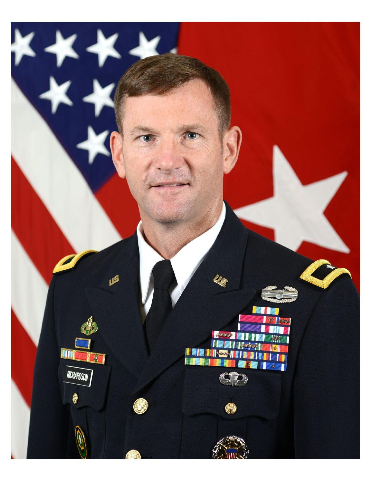 United States Army General John B. Richardson IV 8x10 Photo #2 On 8.5" x 11"