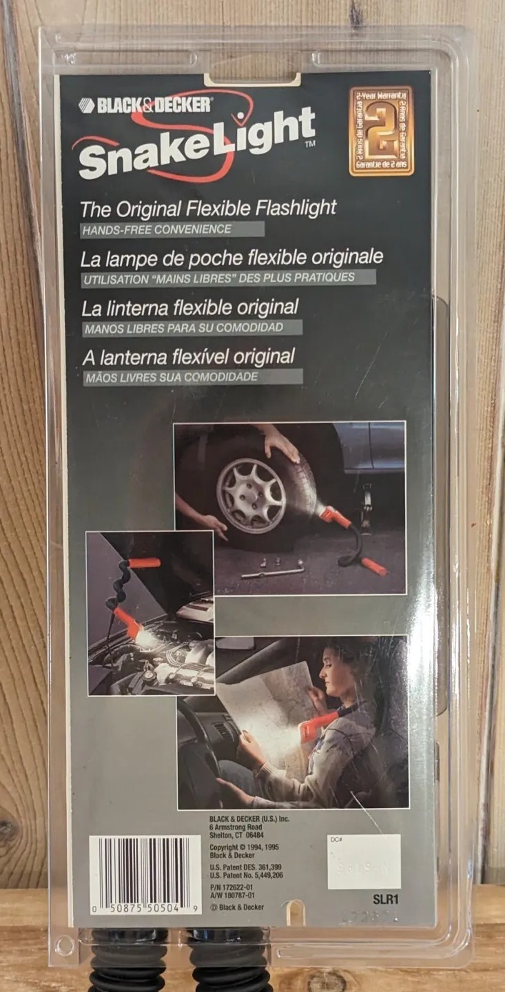 BLACK & DECKER SnakeLight Flexible Flashlight SLR1 Brand New In Package