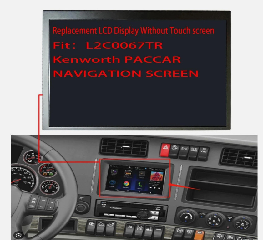 Navigation Radio Replacement Display Touch Screen Kenworth T680 PACCAR DEA601