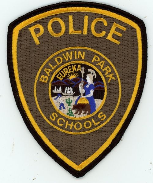 CALIFORNIA CA BALDWIN PARK SCHOOLS POLICE NICE SHOULDER PATCH SHERIFF