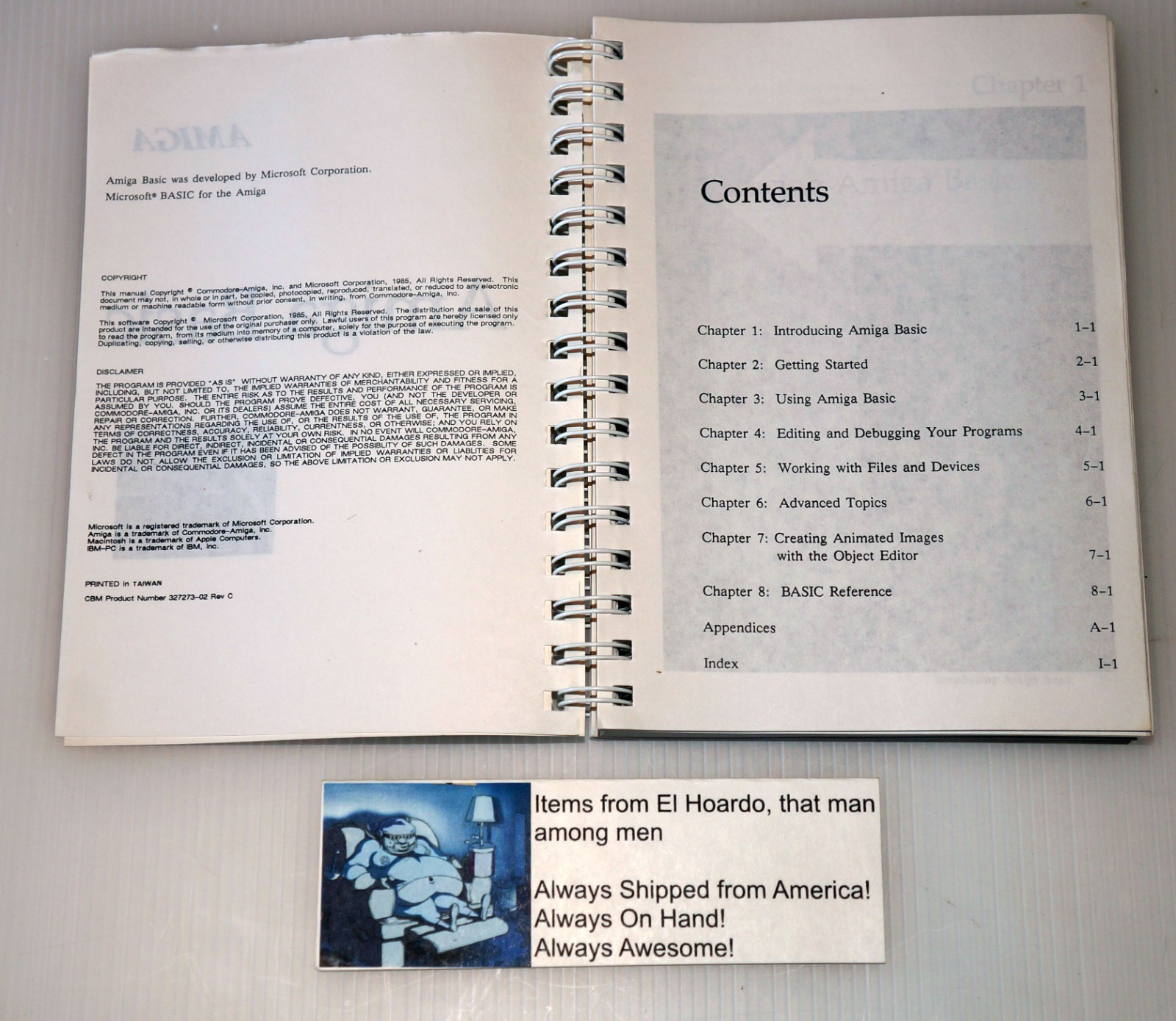 Amiga Basic User Manual 1985 Microsoft Commodore Amiga Programming Book Vintage
