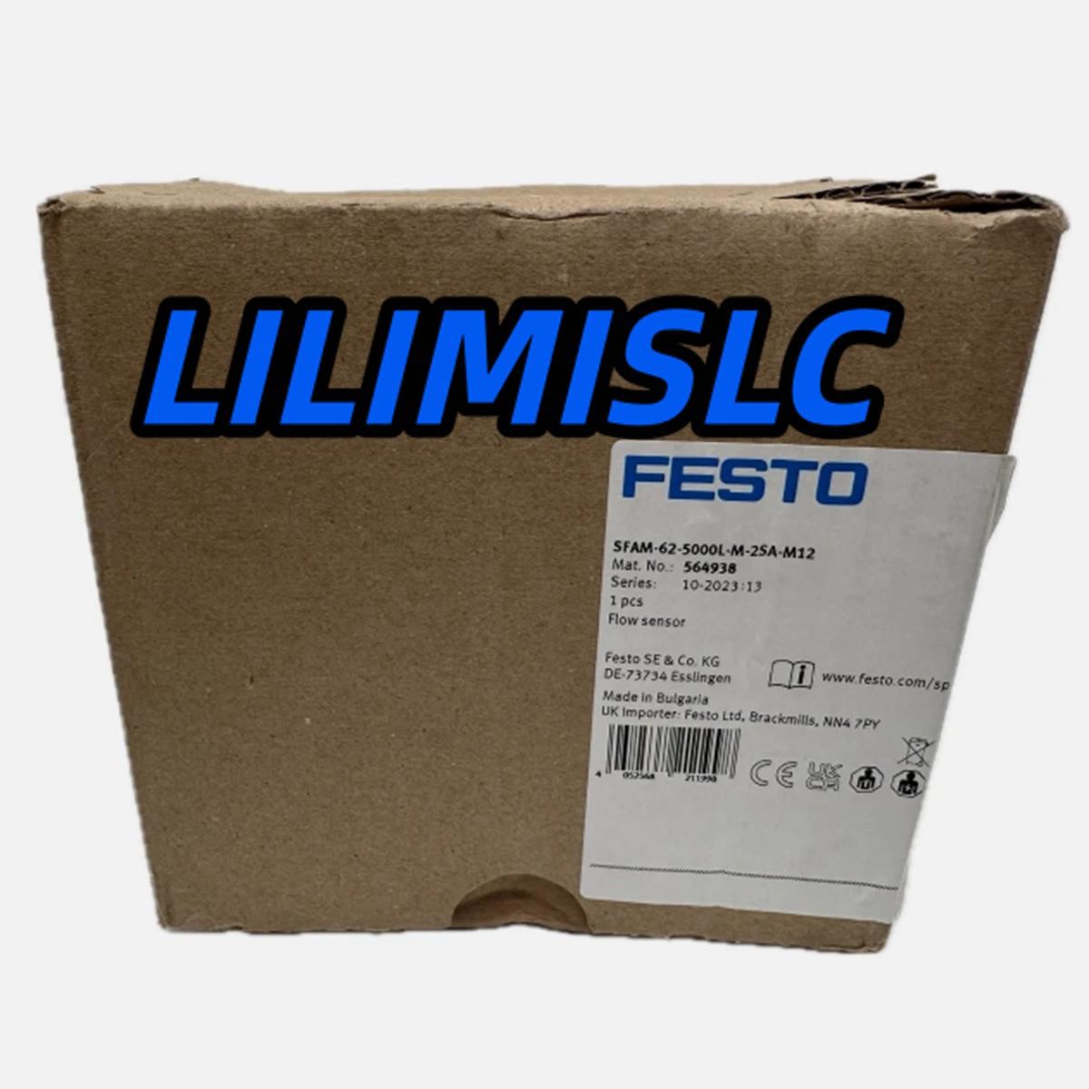 New In Box FESTO SFAM-62-5000L-M-2SA-M12 Flow Sensor