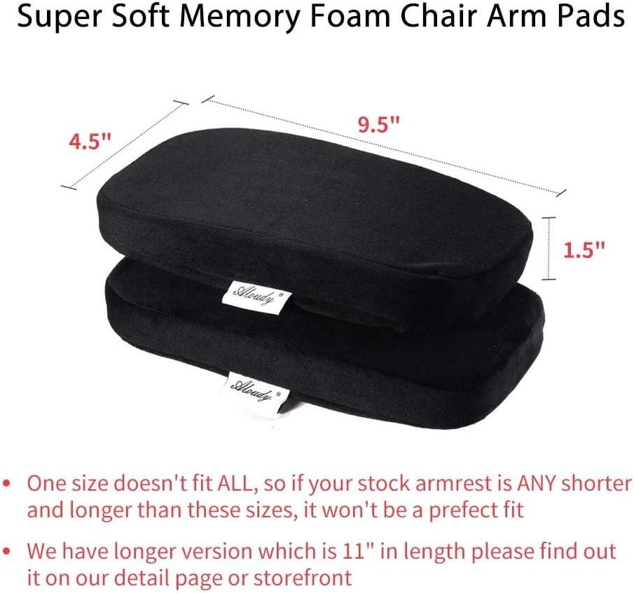 Soft Polyester Armrest Covers for Office & Gaming Chairs - Ergonomic Design