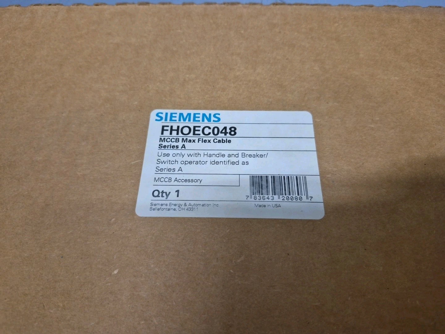 NEW Siemens FHOEC048 Max Flex Cable