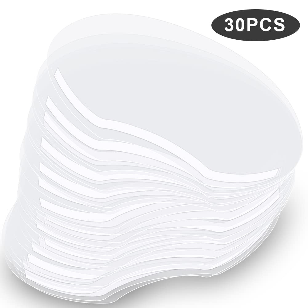 30 PCS Shower Face Eye Shields，Clear Visors Eye Protector Makeup Protective Eyeb