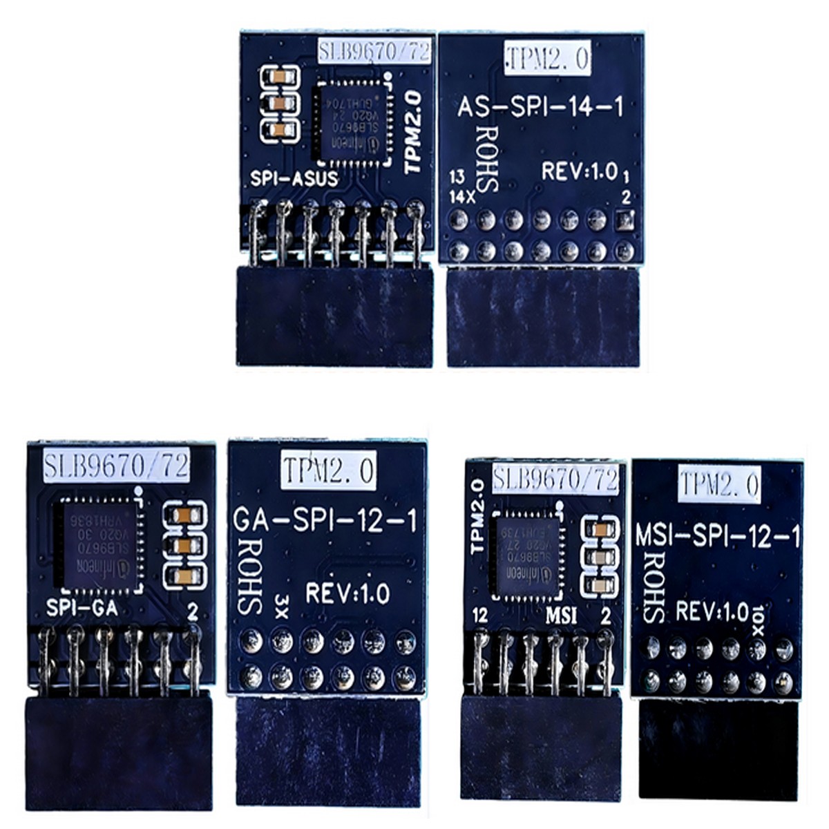TPM 2.0 Module SPI Module SPI-TPM Module TPM Module For ASUS 14/MSI 12 Accessory