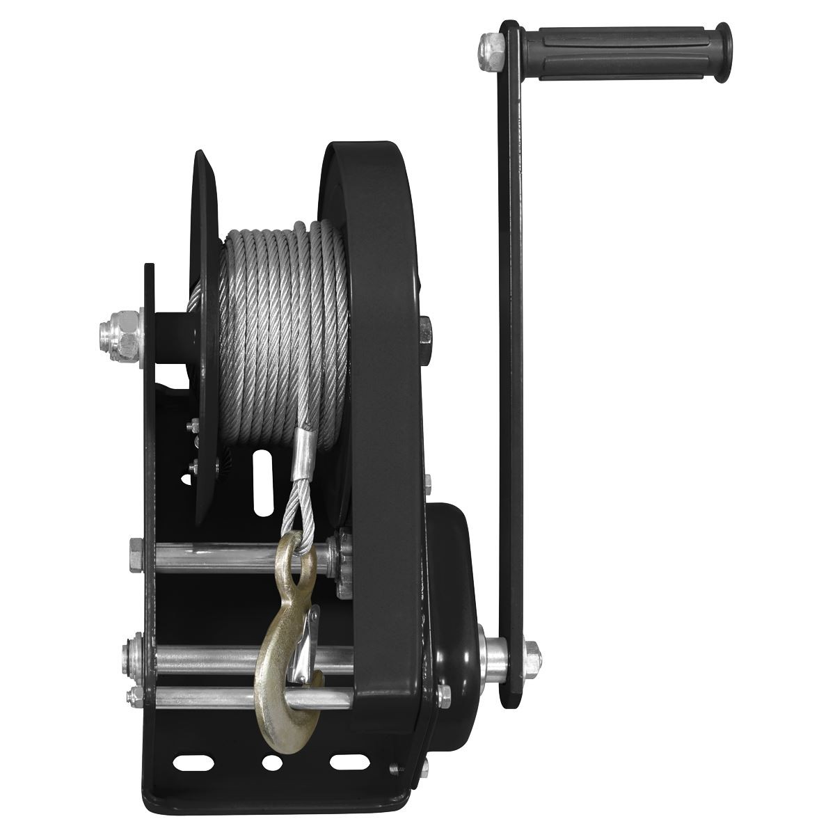 Sealey Geared Hand Winch with Brake & Cable 1130kg Capacity GWC2500B