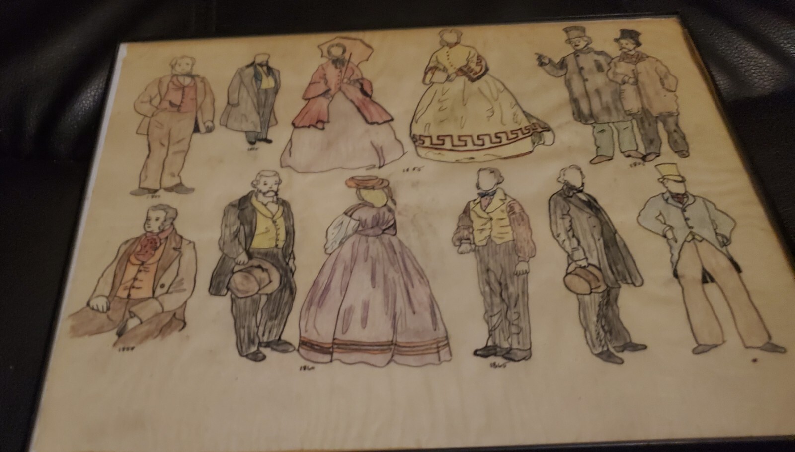 Antique Hand Drawn Character Studies